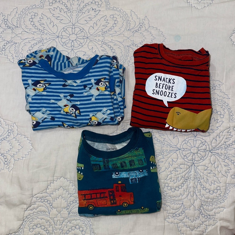 Three Sets of Toddler Pjs